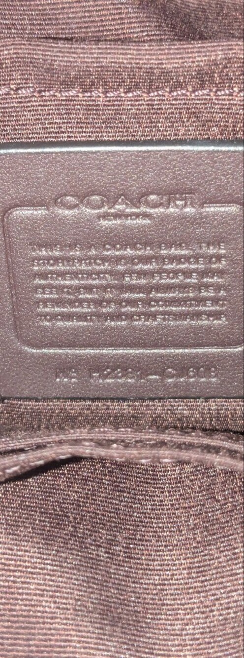 Coach Teri Quilted Black Leather Shoulder Bag with Chain Strap - Picture 7 of 7
